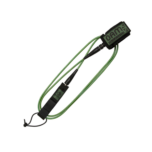 On A Mission 6 Foot ARMY GREEN Regular Surf Leash