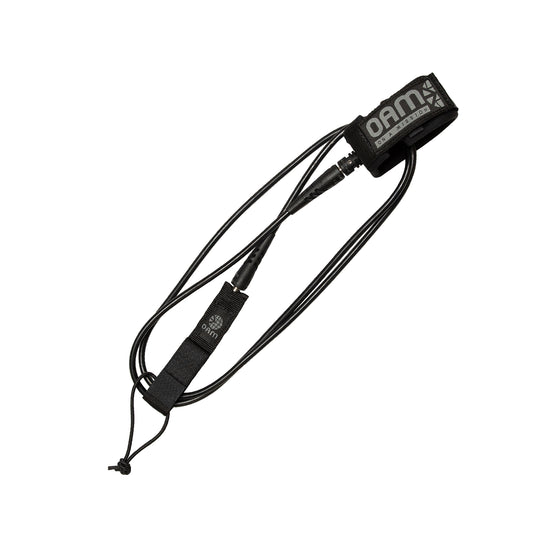 On A Mission 6 Foot BLACK Regular Surf Leash