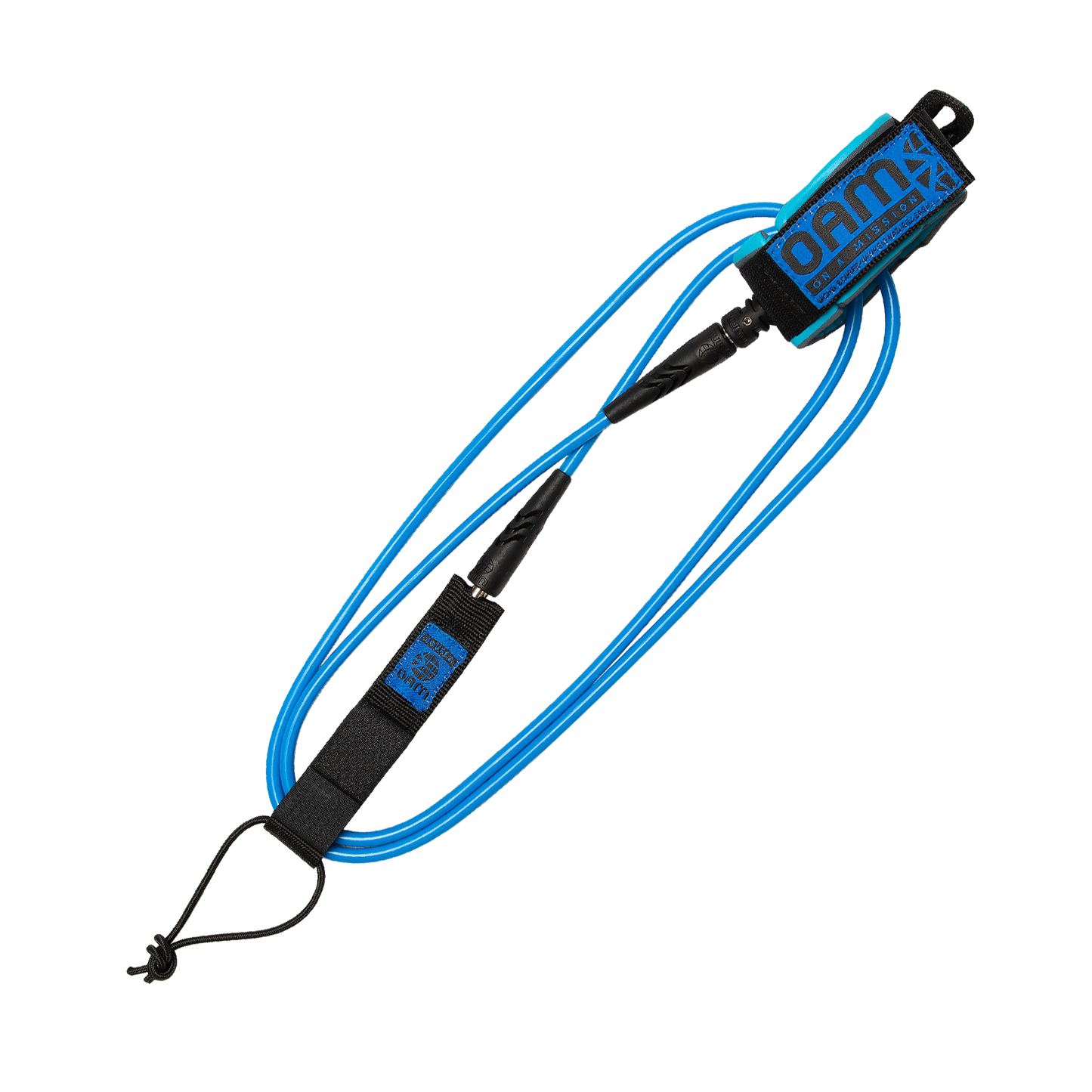 On A Mission 7 Foot AQUA BLUE Regular Surf Leash