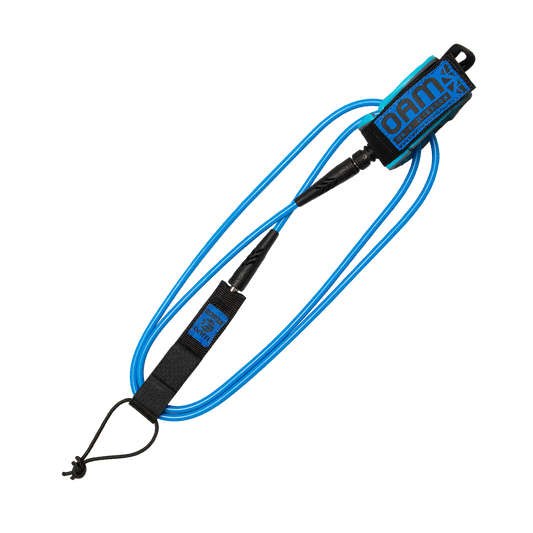 On A Mission 7 Foot AQUA BLUE Regular Surf Leash